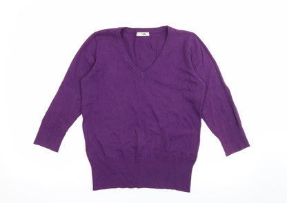 Womens UK Size 12 MK Purple Pullover Jumper
