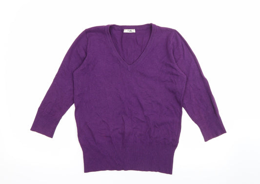 Womens UK Size 12 MK Purple Pullover Jumper