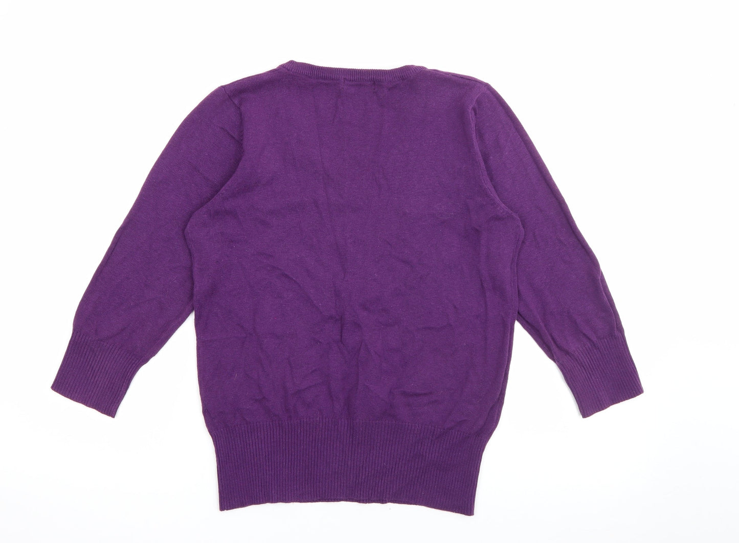 Womens UK Size 12 MK Purple Pullover Jumper