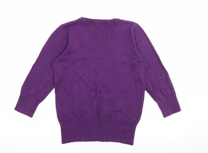 Womens UK Size 12 MK Purple Pullover Jumper