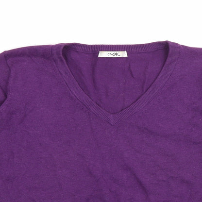 Womens UK Size 12 MK Purple Pullover Jumper