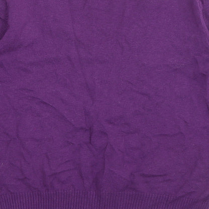 Womens UK Size 12 MK Purple Pullover Jumper