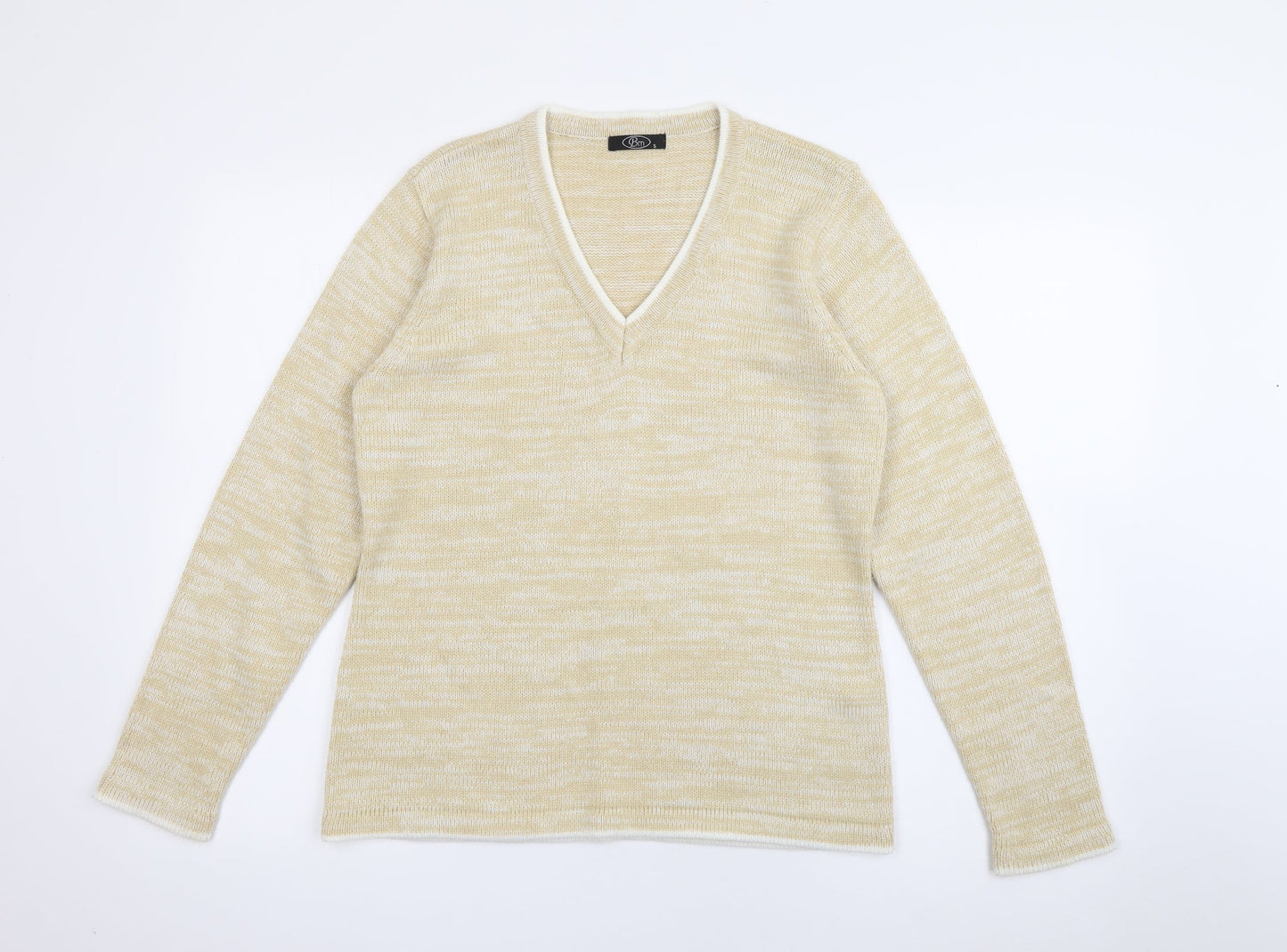 Womens UK Size S Bonmarché Yellow Pullover Jumper