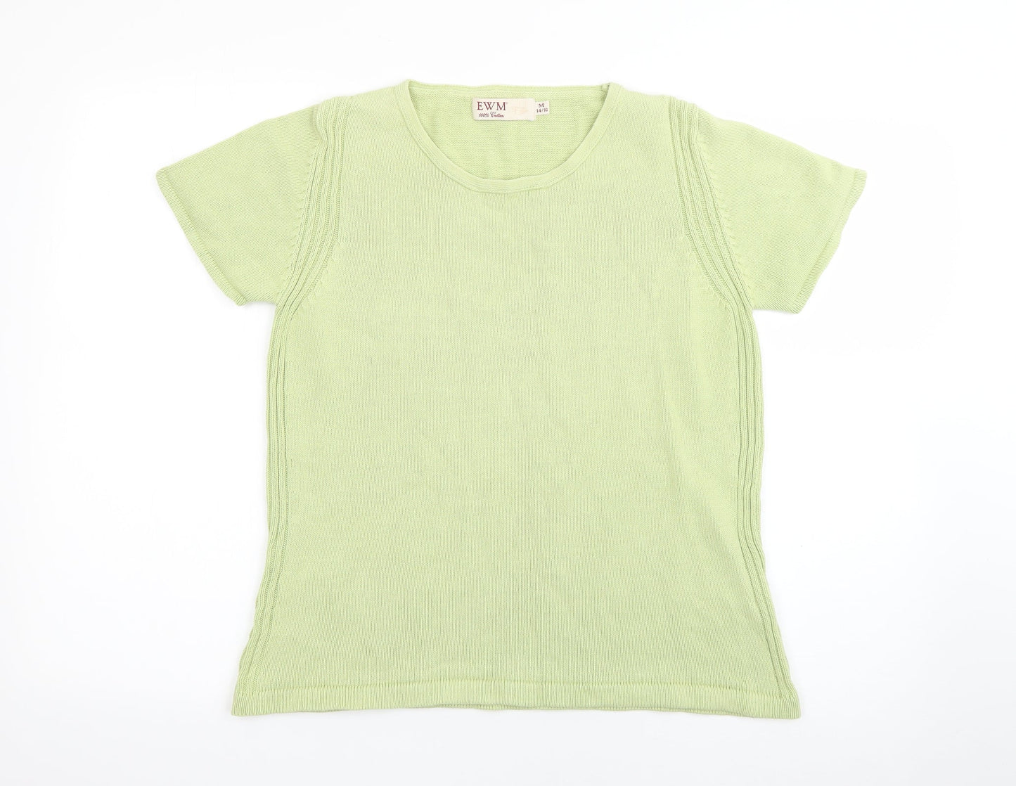 Womens UK Size M EWM Green Pullover Jumper