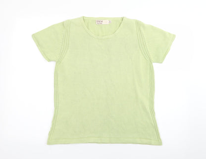 Womens UK Size M EWM Green Pullover Jumper