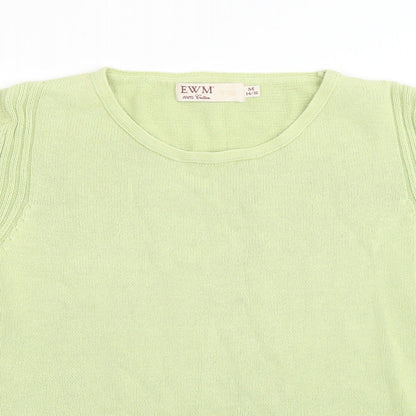 Womens UK Size M EWM Green Pullover Jumper