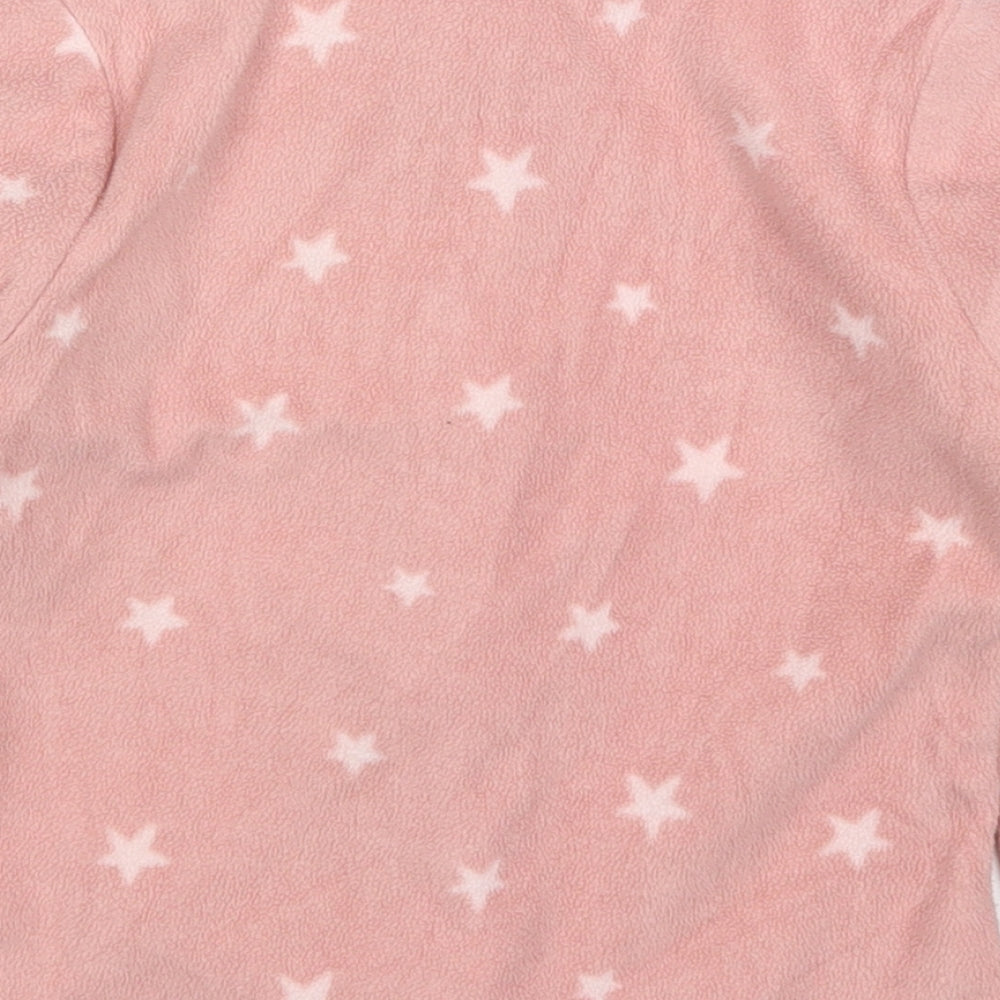Mothercare Girls Pink   Jacket  Size 4 Years  Zip - Stars