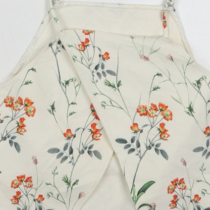 Womens UK Size XS Zara Ivory Cropped Tank