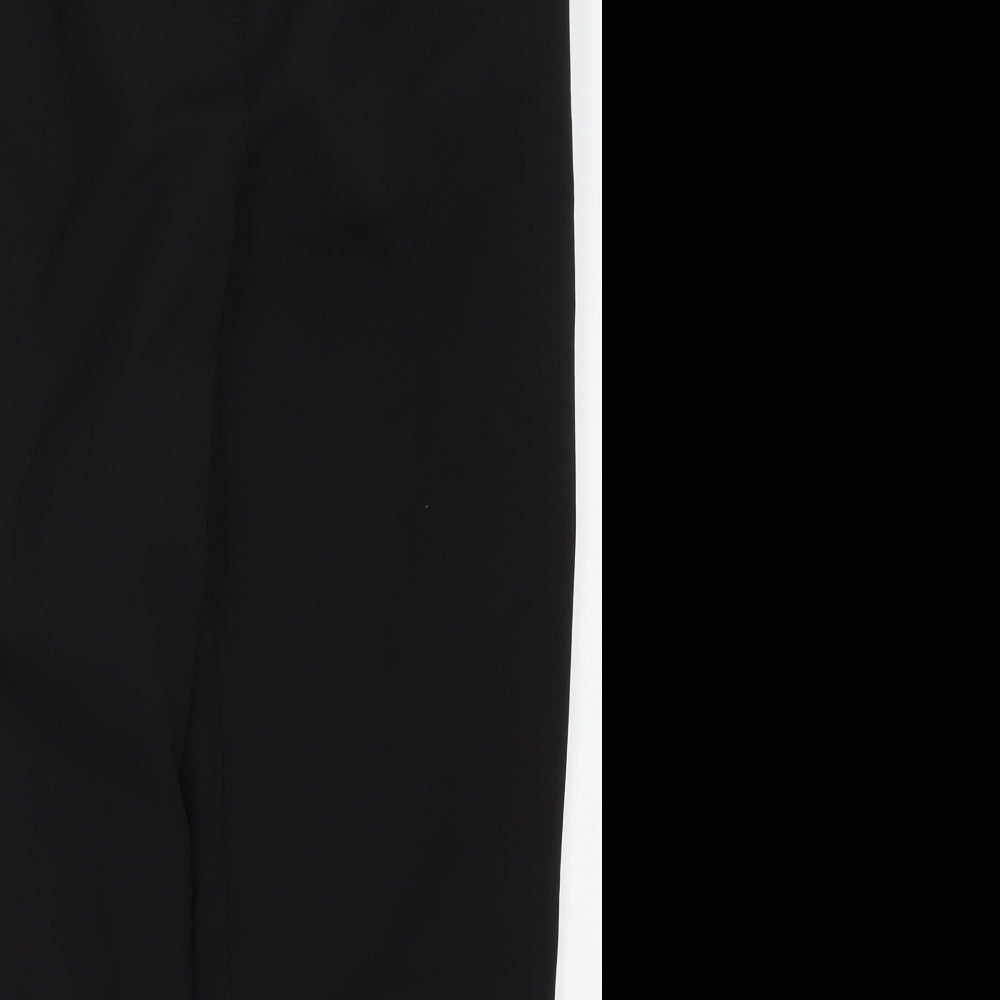 New Look Womens Black  Polyester Trousers  Size 8 L25.5 in Regular Hook & Eye