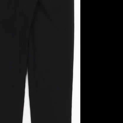New Look Womens Black  Polyester Trousers  Size 8 L25.5 in Regular Hook & Eye