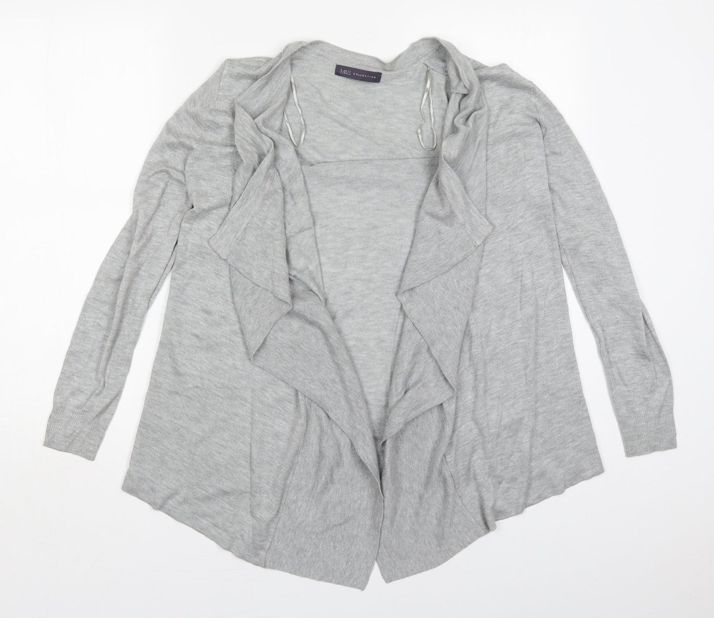 Womens UK Size M Marks and Spencer Grey Cardigan Jumper