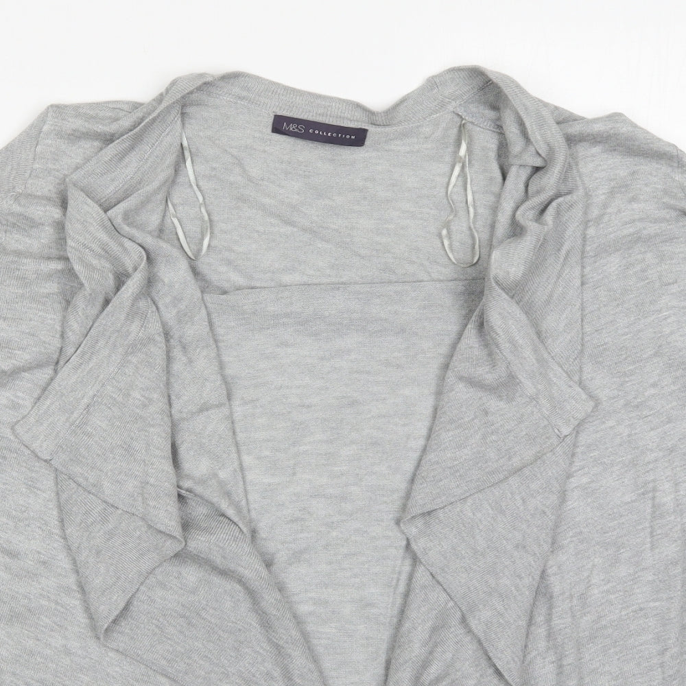 Womens UK Size M Marks and Spencer Grey Cardigan Jumper