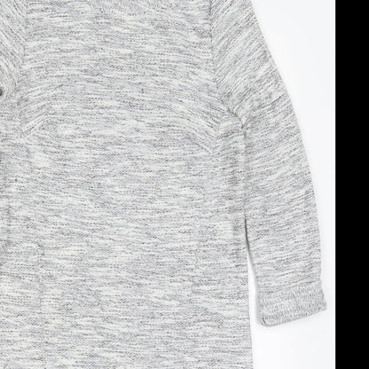 Marks and Spencer Womens Grey  Polyester Pencil Dress  Size 8  Round Neck Pullover