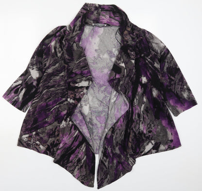 Womens UK Size M Preworn Purple Cardigan Jumper