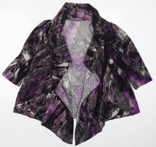Womens UK Size M Preworn Purple Cardigan Jumper