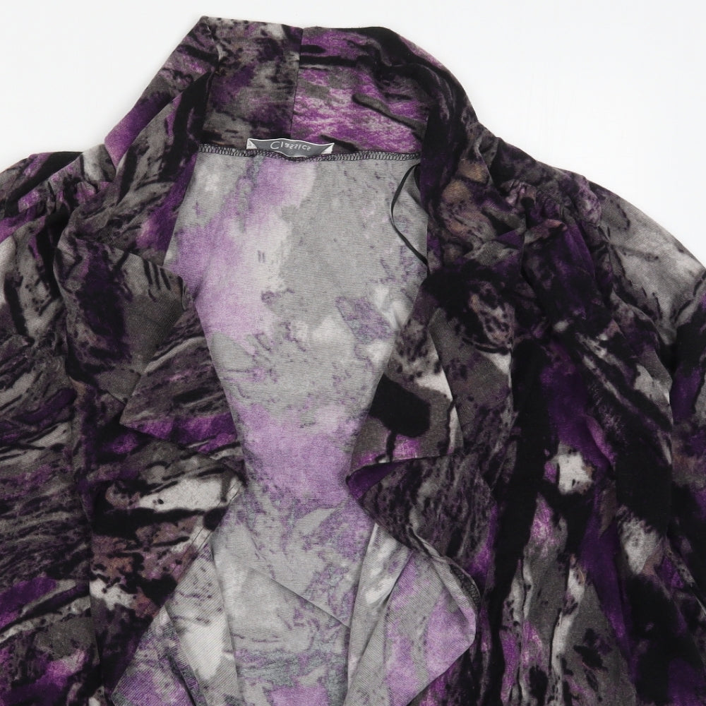 Womens UK Size M Preworn Purple Cardigan Jumper