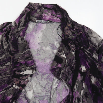 Womens UK Size M Preworn Purple Cardigan Jumper