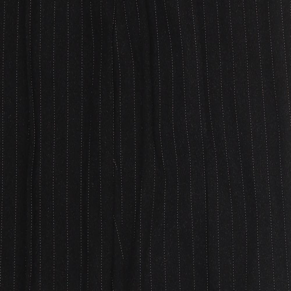 b.young Womens Black Striped Polyester Trousers  Size 14 L32 in Regular Hook & Eye