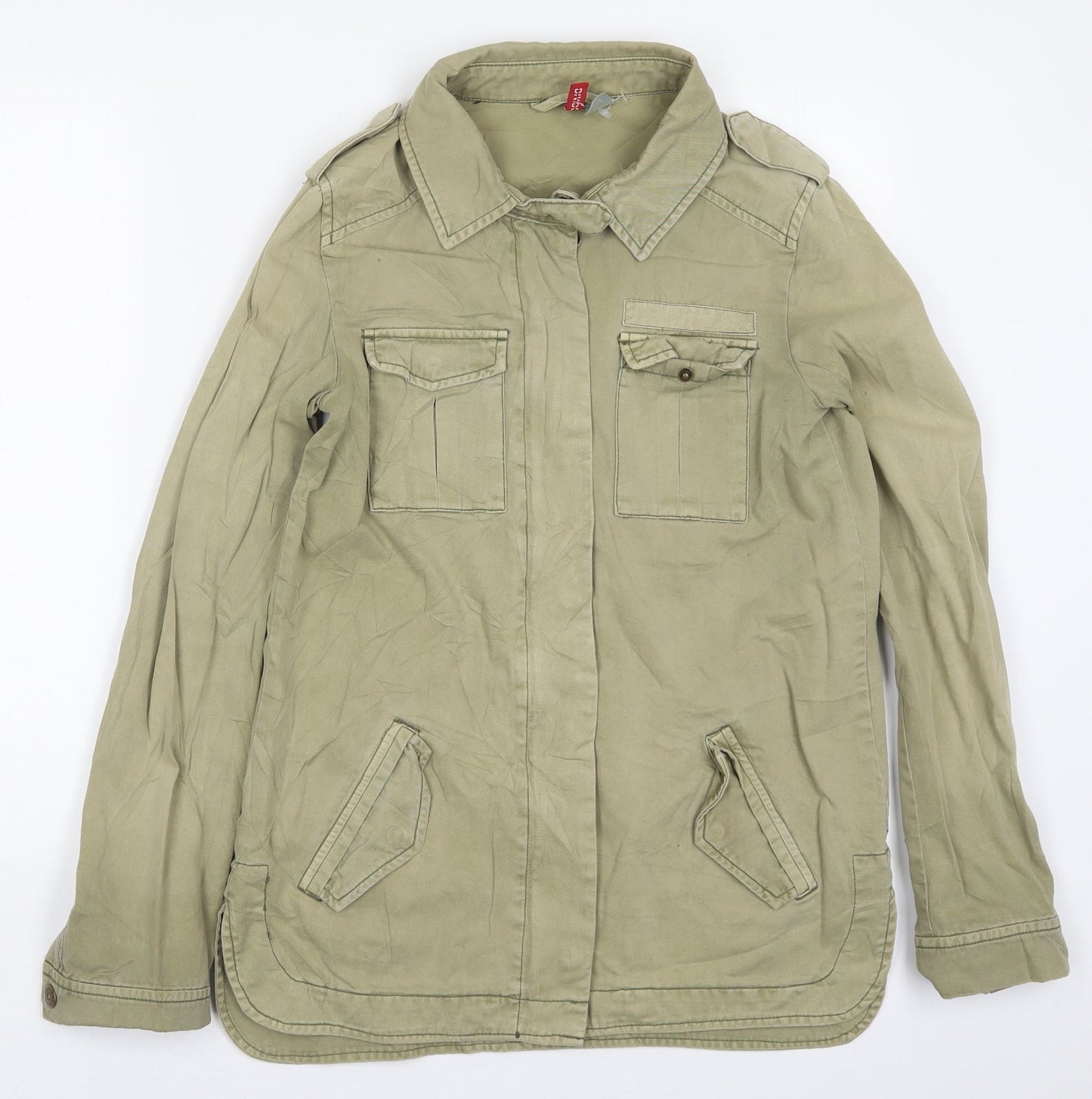 Womens UK Size 10 H&M Green Jacket