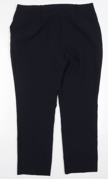 Womens UK Size 16 Dunnes Regular Fit  Blue Trousers