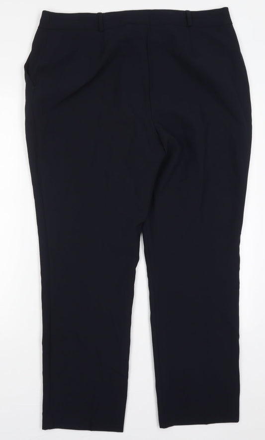 Womens UK Size 16 Dunnes Regular Fit  Blue Trousers