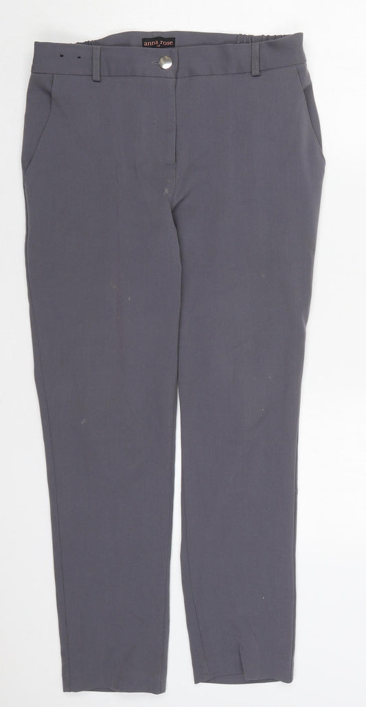 Womens UK Size 12 Anna Rose Regular Fit  Grey Trousers
