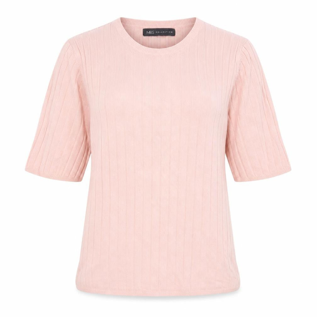 Womens UK Size 14 Marks and Spencer Pink Pullover Jumper
