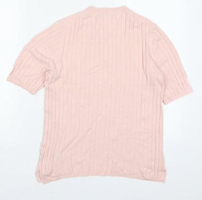 Womens UK Size 14 Marks and Spencer Pink Pullover Jumper