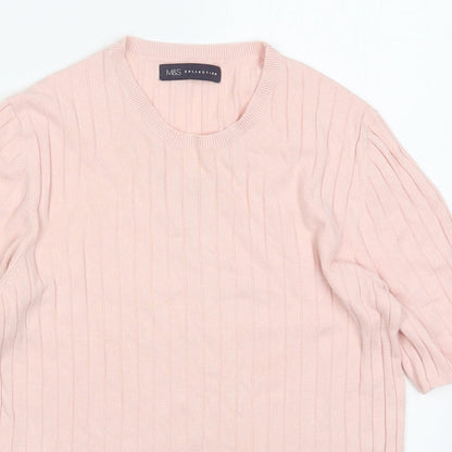 Womens UK Size 14 Marks and Spencer Pink Pullover Jumper