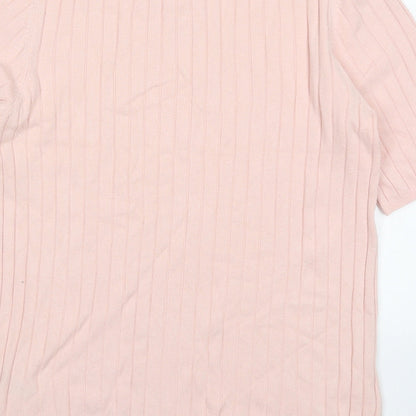 Womens UK Size 14 Marks and Spencer Pink Pullover Jumper