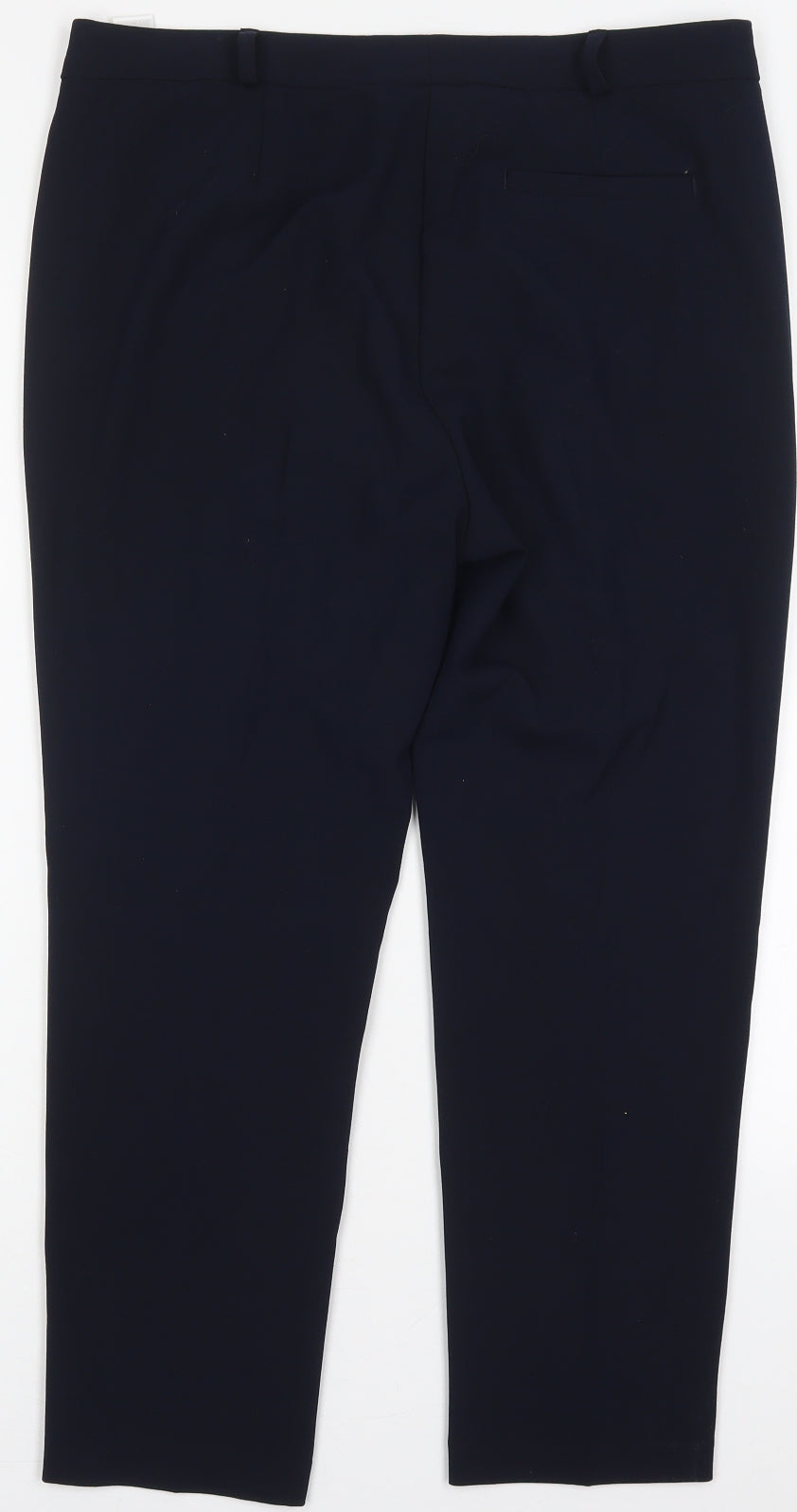 Womens UK Size 14 Marks and Spencer Regular Fit  Blue Trousers