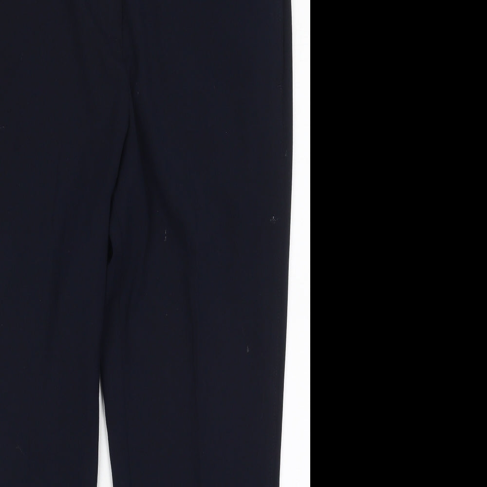 Womens UK Size 14 Marks and Spencer Regular Fit  Blue Trousers