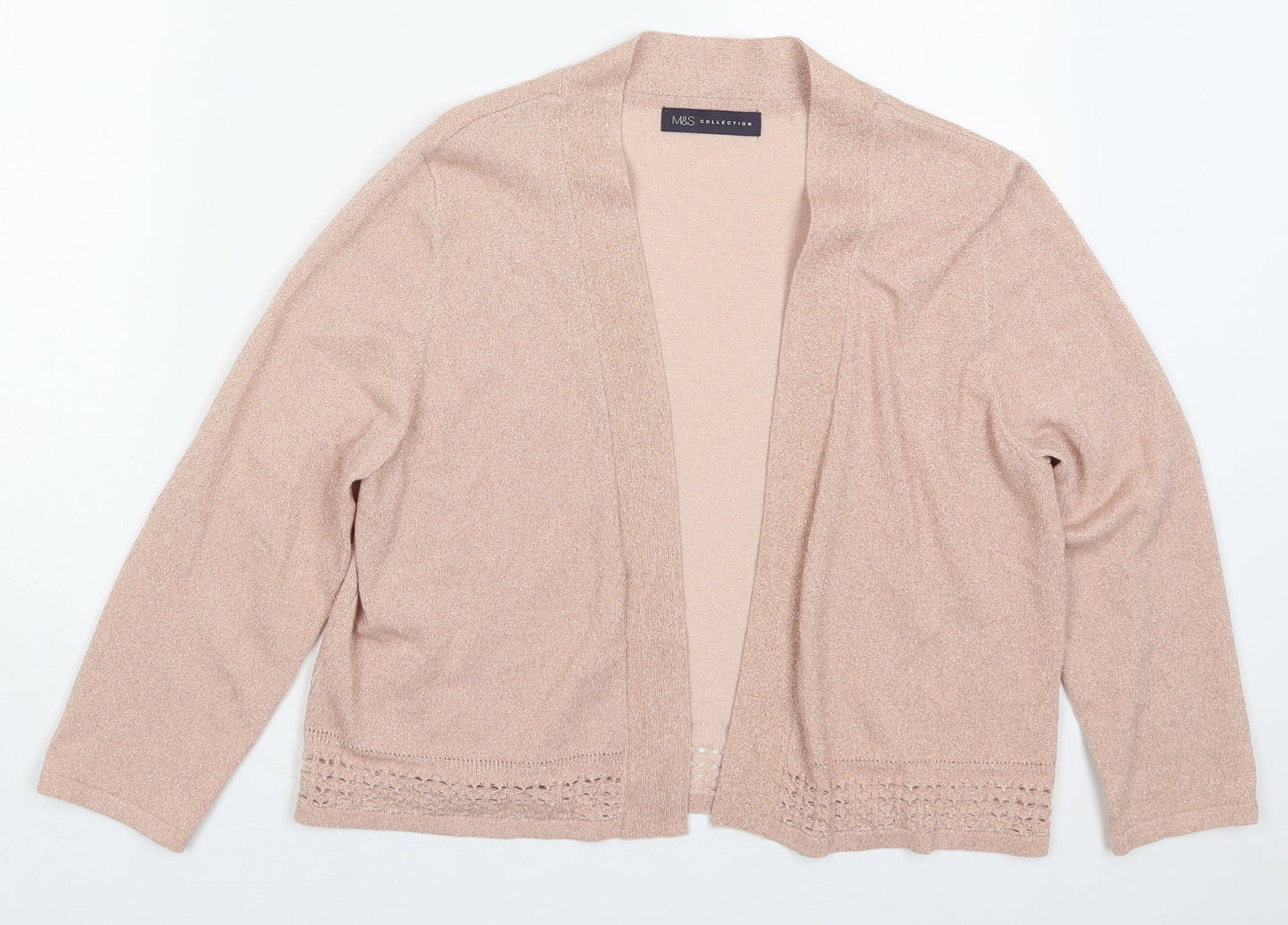 Womens UK Size 14 Marks and Spencer Pink Cardigan Jumper