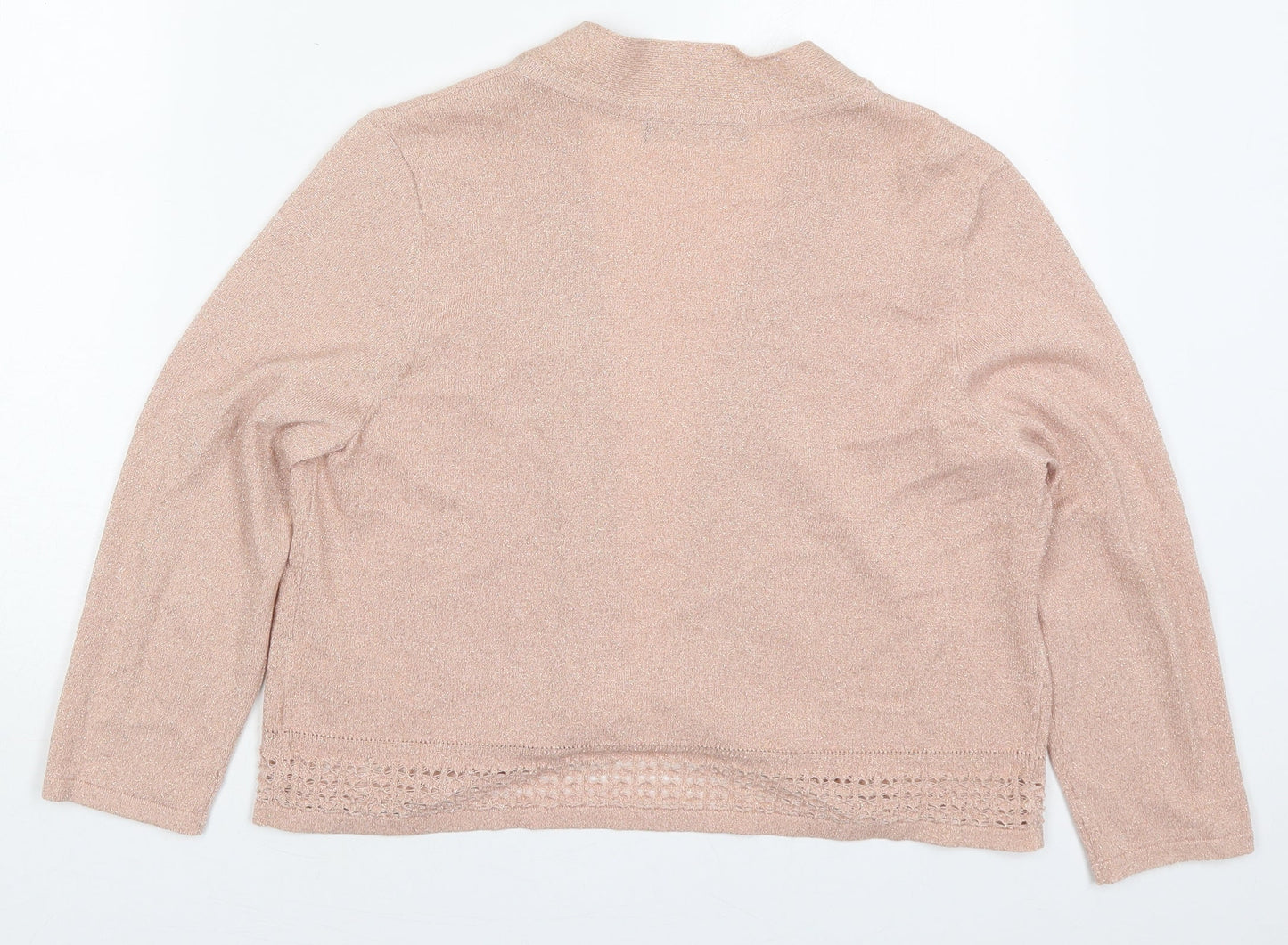 Womens UK Size 14 Marks and Spencer Pink Cardigan Jumper