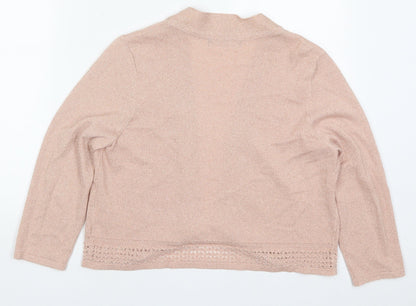 Womens UK Size 14 Marks and Spencer Pink Cardigan Jumper