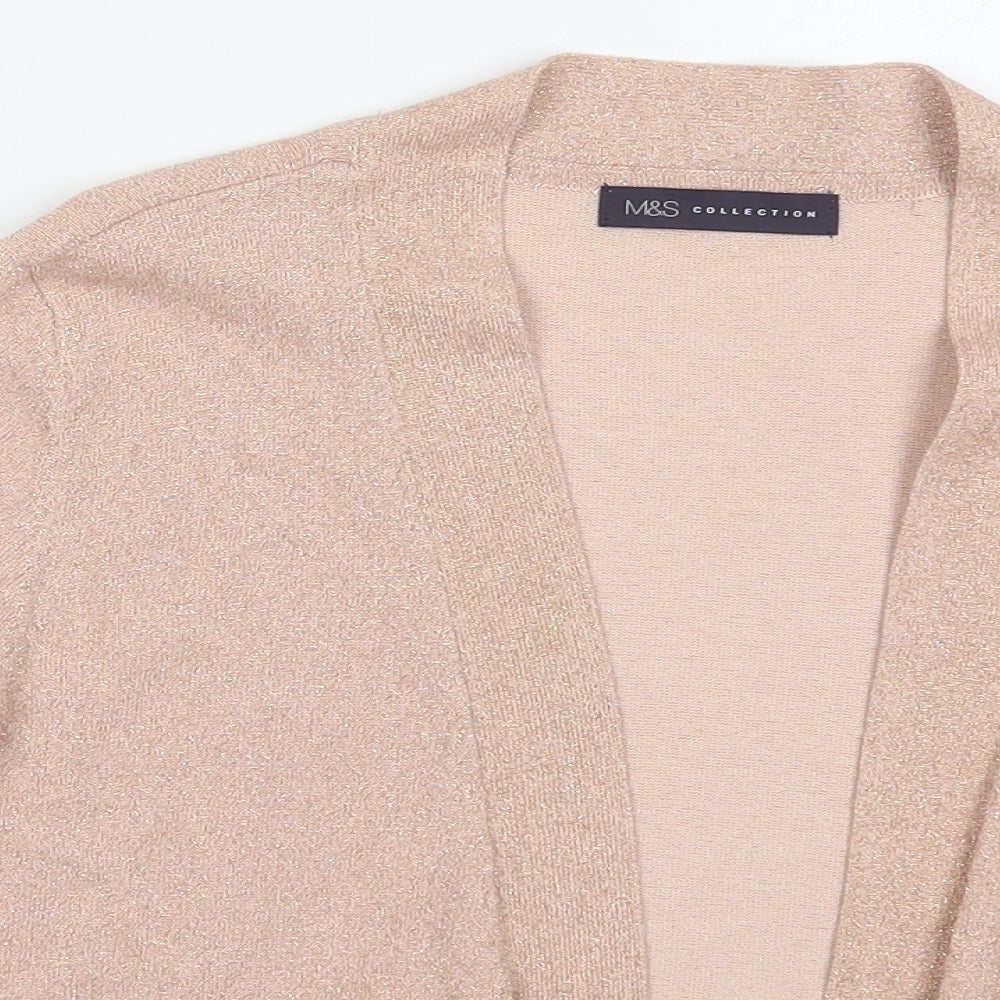 Womens UK Size 14 Marks and Spencer Pink Cardigan Jumper