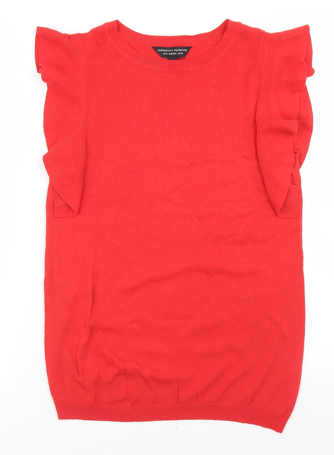 Womens UK Size 10 Dorothy Perkins Red Pullover Jumper