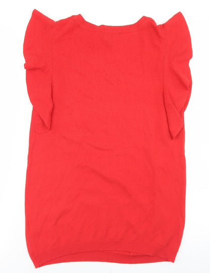 Womens UK Size 10 Dorothy Perkins Red Pullover Jumper
