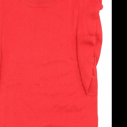 Womens UK Size 10 Dorothy Perkins Red Pullover Jumper