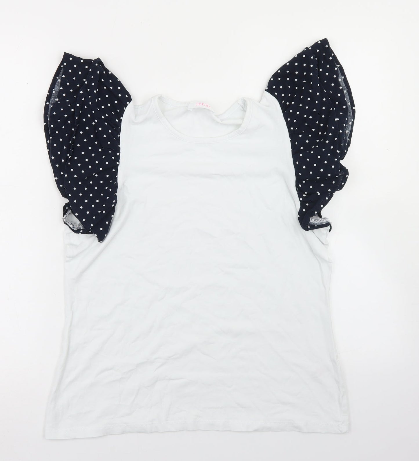 Womens UK Size M Savida White Basic T-Shirt