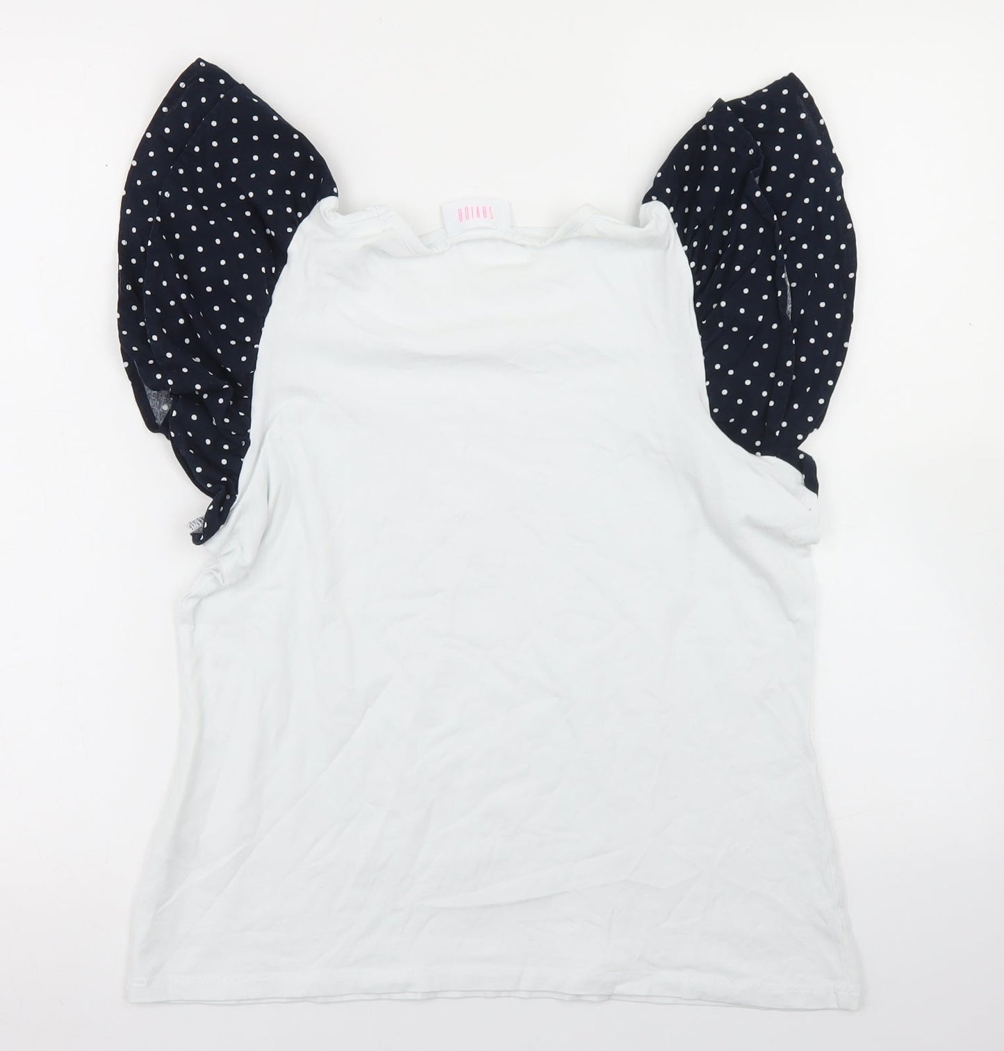 Womens UK Size M Savida White Basic T-Shirt