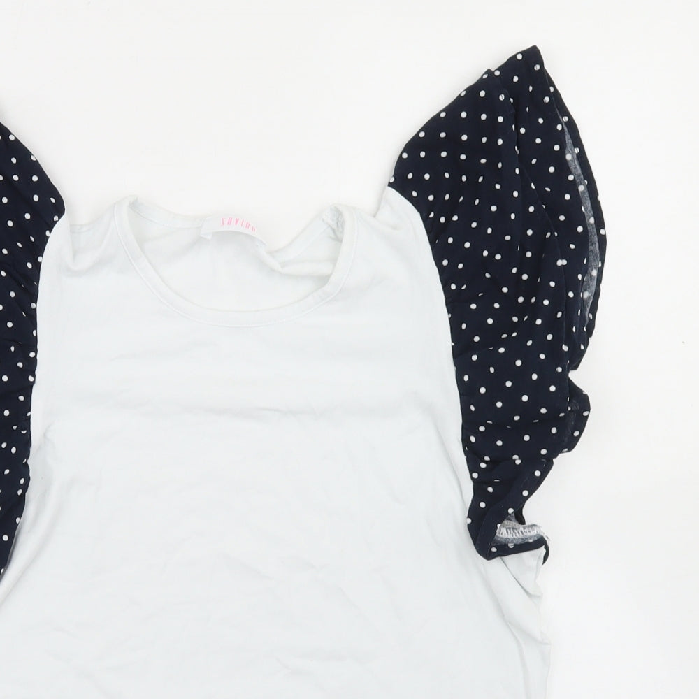 Womens UK Size M Savida White Basic T-Shirt