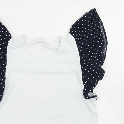 Womens UK Size M Savida White Basic T-Shirt