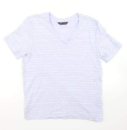Womens UK Size 6 Marks and Spencer Purple Basic T-Shirt