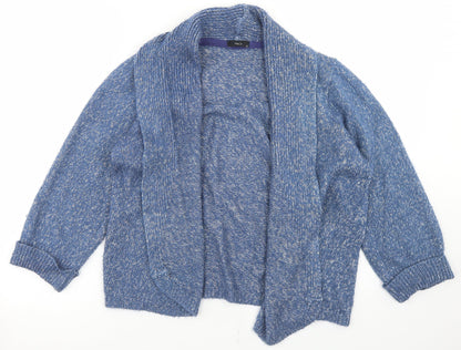 Womens UK Size 14 M&Co Blue Cardigan Jumper