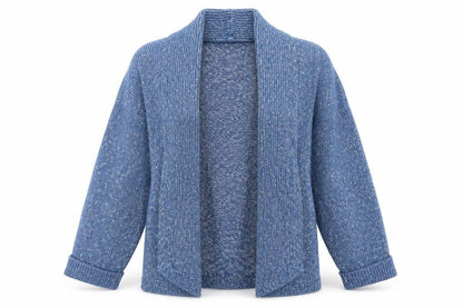 Womens UK Size 14 M&Co Blue Cardigan Jumper