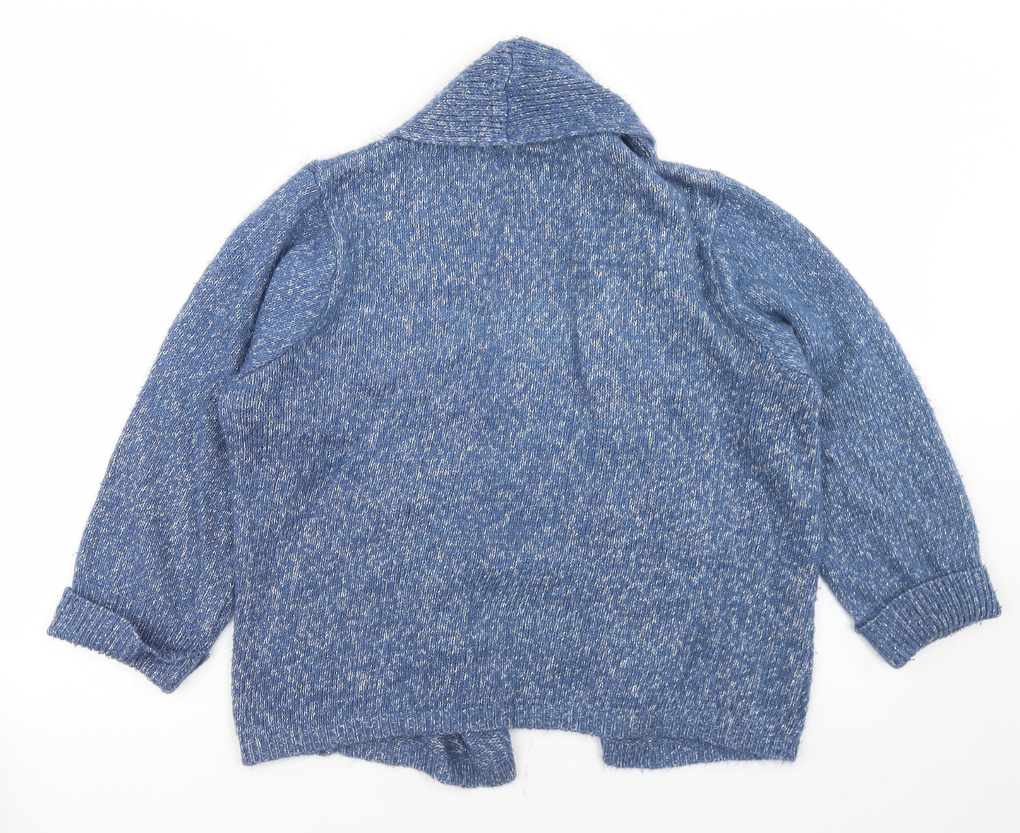 Womens UK Size 14 M&Co Blue Cardigan Jumper