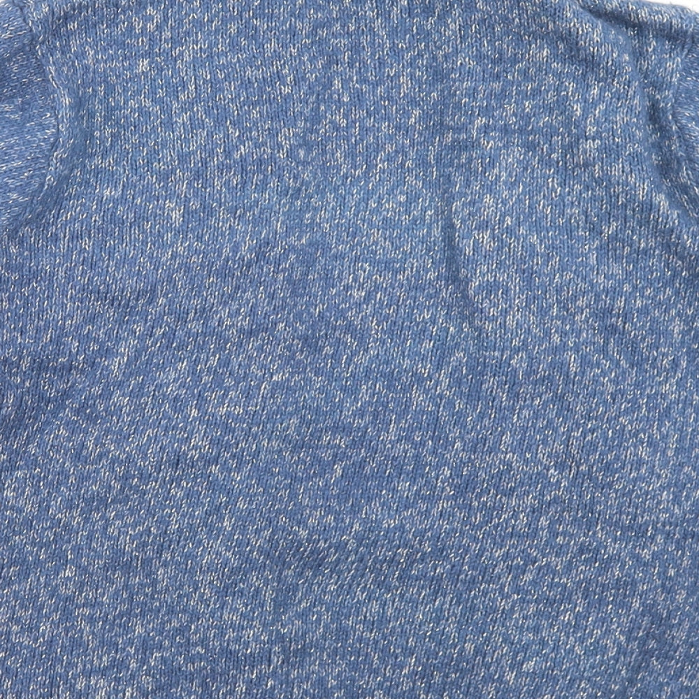 Womens UK Size 14 M&Co Blue Cardigan Jumper
