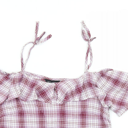 Womens UK Size 8 New Look Purple Camisole Blouse