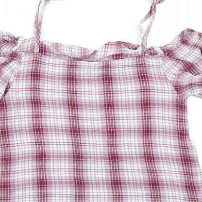 Womens UK Size 8 New Look Purple Camisole Blouse